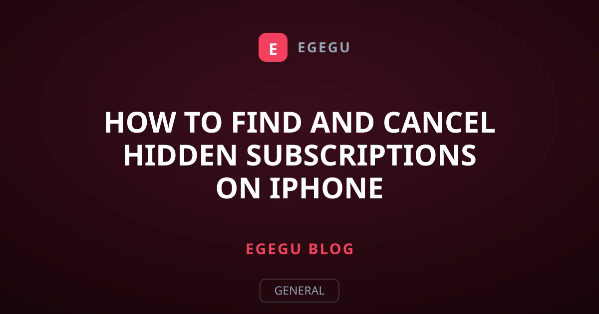 How to Find and Cancel Hidden Subscriptions on iPhone
